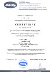 Certifikát pro ČSN EN ISO 3834-2